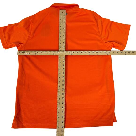 Lot of 2 Men's Golf Polo Shirt XL Under Armour Tech Orange and Green L34 - Picture 6 of 9